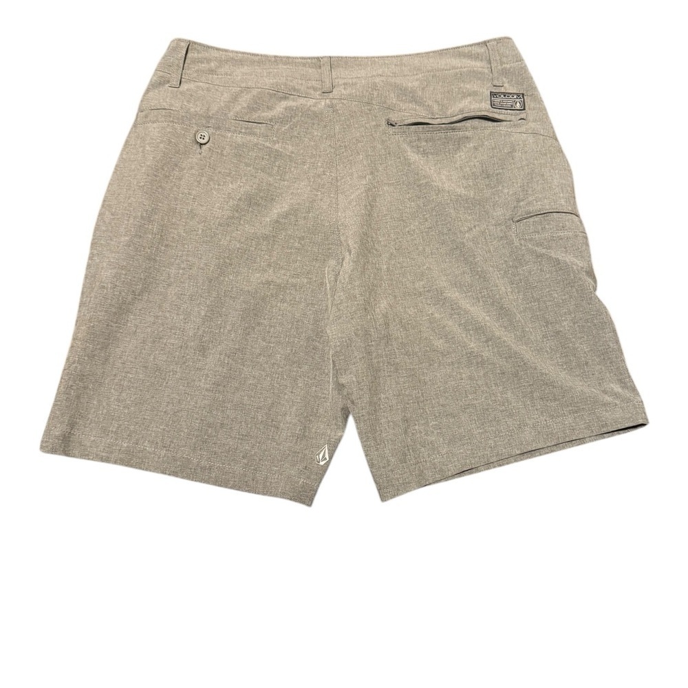 Volcom Light Gray Shorts Mens Size 34 Golf Lightweight - Picture 4 of 7